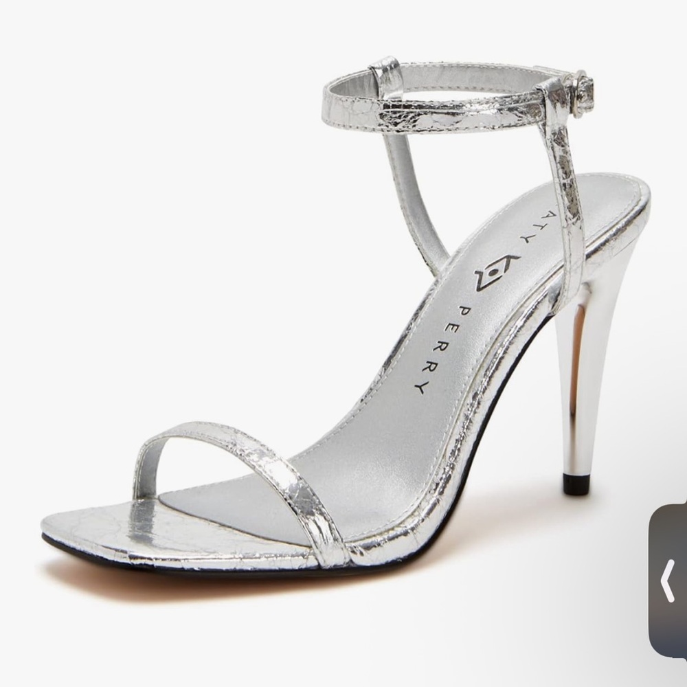 Katy Perry Collections Metallic Silver Heels